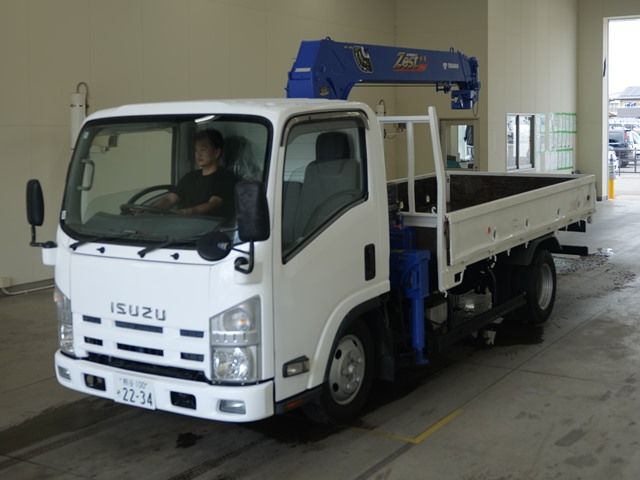 2010 Isuzu Elf ヒラ.クレーン4ダン IC-T Japan auction vehicle