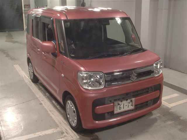 Japan Auction Vehicles 12 2019 Suzuki Spacia ハイブリッドXゼンホウイモニタ auction photo