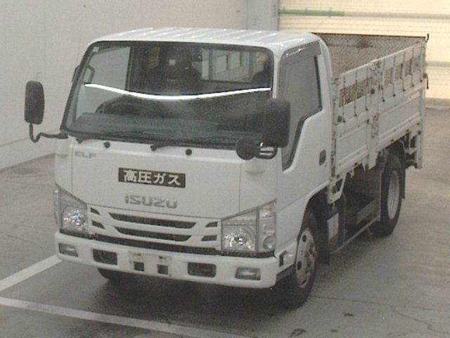 Japan Auction Vehicles 10 2019 Isuzu Elf Flatbed auction photo