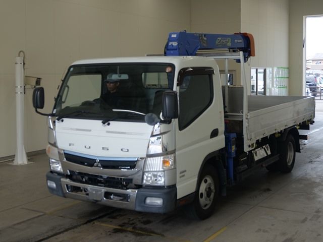 2018 Mitsubishi Fuso Canter Flat crane, 3-stage Japan auction vehicle