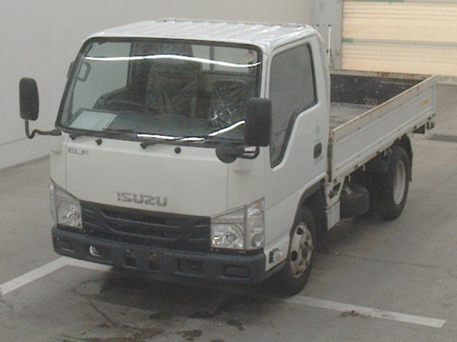 Japan Auction Vehicles 10 2019 Isuzu Elf Flatbed auction photo