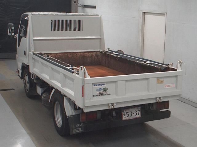 2013 Isuzu Elf 3t 4-number full flat low-pressure dump truck auction photo 2