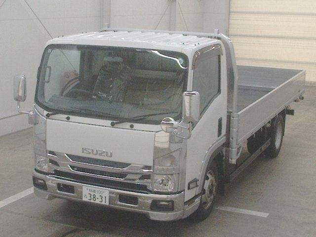 Japan Auction Vehicles 10 2019 Isuzu Elf Flatbed auction photo