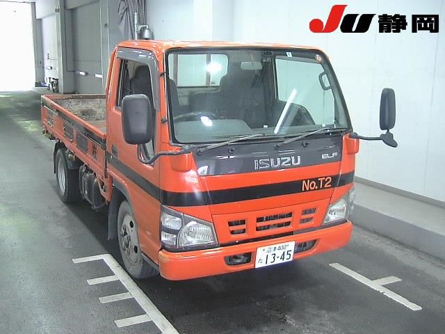 Japan Auction Vehicles 5 2006 Isuzu Elf Flatbed 2t auction photo
