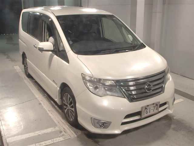 Japan Auction Vehicles 12 2015 Nissan Serena ハイウェイスターVセレクション+ auction photo