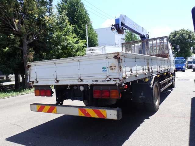 2012 Mitsubishi Fuso Fighter 6.8t flatbed crane auction photo 2