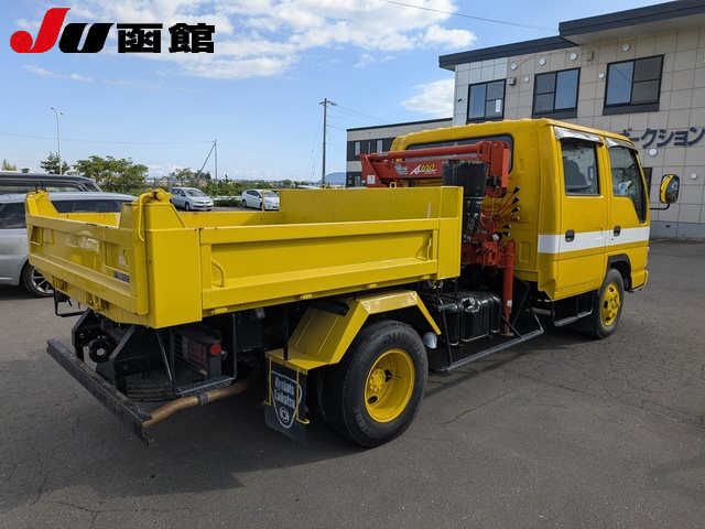 2003 Isuzu Elf ワイド Wキャブ3ダンクレーン ダンプ auction photo 5