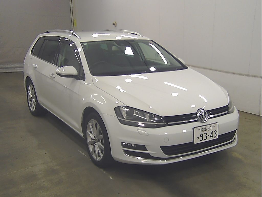 Japan Auction Vehicles 9 2016 Volkswagen ゴルフ ワゴン ヴァリアントTSIハイラインBMT auction photo