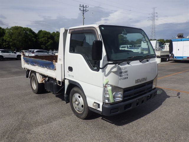 2011 Isuzu Elf フルフラットローダンプ Japan auction vehicle
