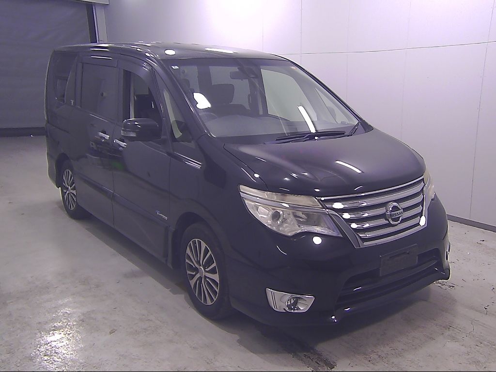 2014 Nissan Serena ハイウェイスターSハイブリッドアドバンスドセーフティパッケー Japan auction vehicle