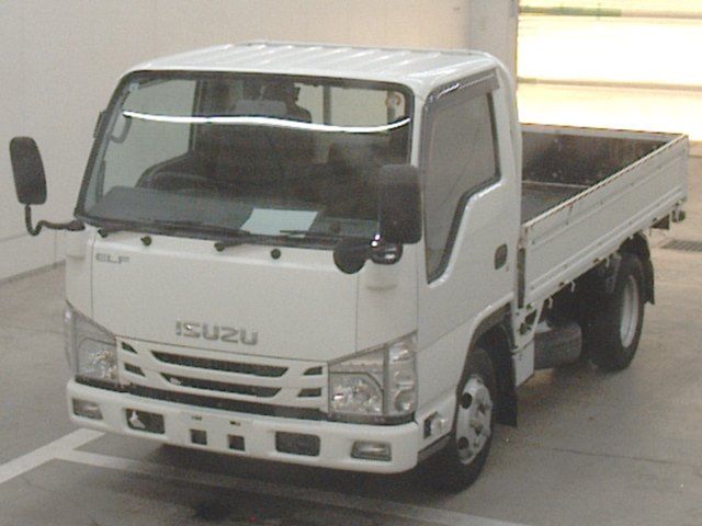 Japan Auction Vehicles 10 2019 Isuzu Elf Flatbed auction photo