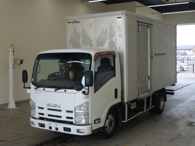 2012 Isuzu Elf Aluminum van long Japan auction vehicle