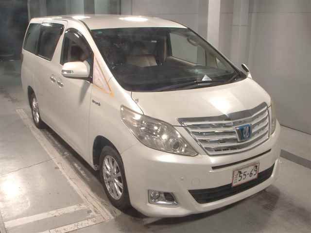 Japan Auction Vehicles 12 2013 Toyota Alphard 4WD ハイブリッドX auction photo