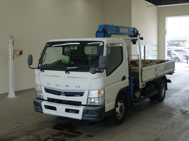 2017 Mitsubishi Fuso Canter Flat crane, 3-stage Japan auction vehicle