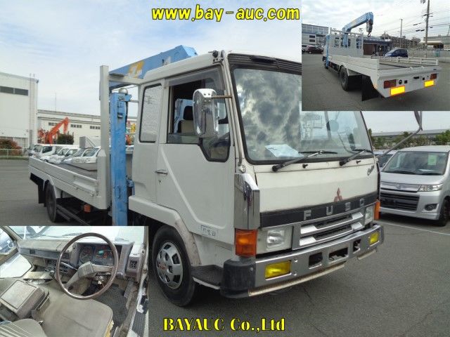 1986 Mitsubishi Fuso Fighter crane auction photo 4