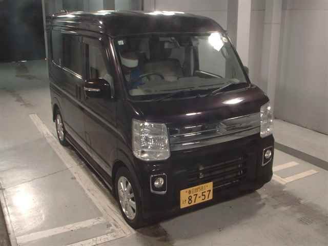 Japan Auction Vehicles 12 2017 Suzuki エブリィ ワゴン 4WD PZターボスペシャル ハイル auction photo