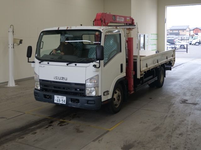 2012 Isuzu Elf ヒラ.セルフクレーン3ダン Japan auction vehicle