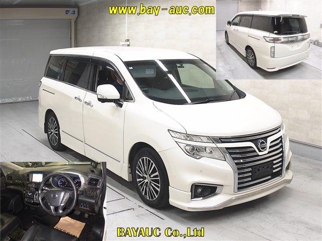 2014 Nissan Elgrand 4WD 350HWS プレミアム auction photo 4