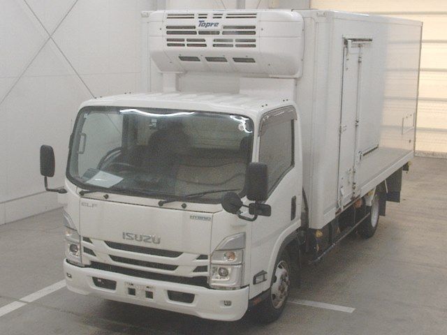 Japan Auction Vehicles 10 2021 Isuzu Elf Refrigerated and frozen trucks auction photo