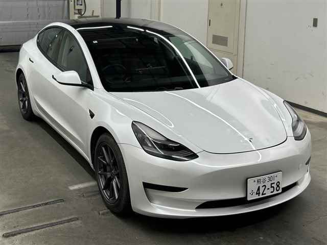Japan Auction Vehicles 10 2020 Tesla テスラモデル3 auction photo