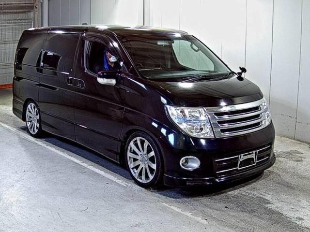 Japan Auction Vehicles 5 2008 Nissan Elgrand 250 Highway Star Black Leather Edition auction photo
