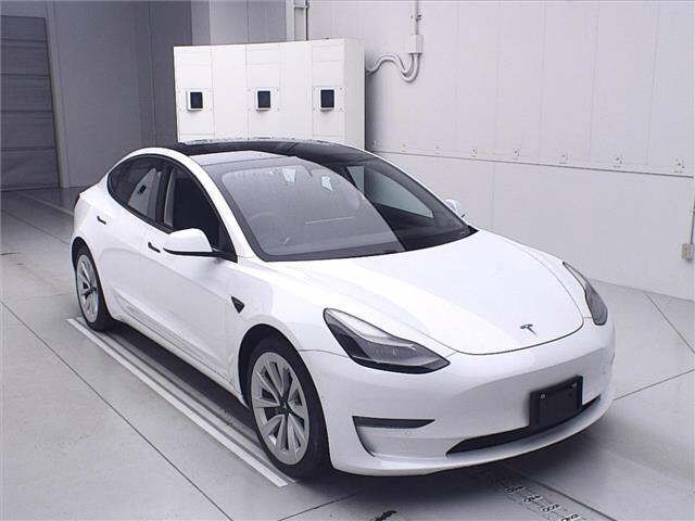 Japan Auction Vehicles 12 2021 Tesla テスラ Model 3 Long Range 4WD auction photo