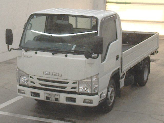 Japan Auction Vehicles 10 2019 Isuzu Elf Flatbed auction photo