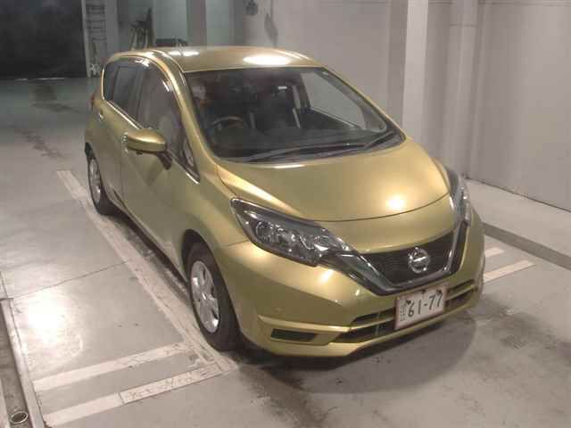 2017 Nissan Note XジョシュセキスライドUPシート Japan auction vehicle