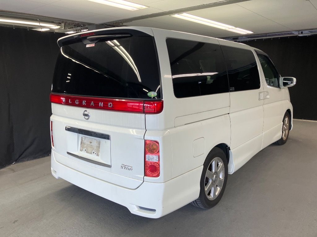 2010 Nissan Elgrand 250HWS ブラックレザー ナビエディション V auction photo 4