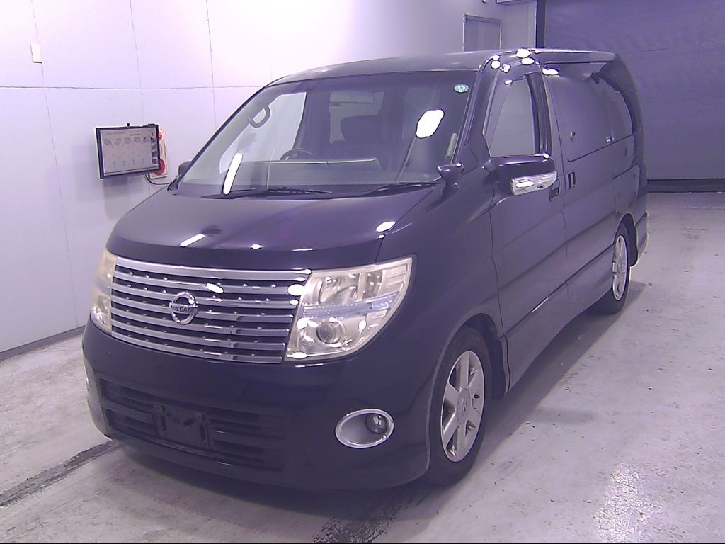 2007 Nissan Elgrand ハイウェイスターブラックレザーLTD auction photo 4