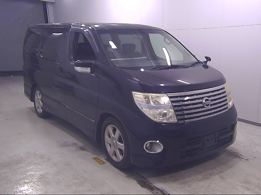 2007 Nissan Elgrand ハイウェイスターブラックレザーLTD Japan auction vehicle