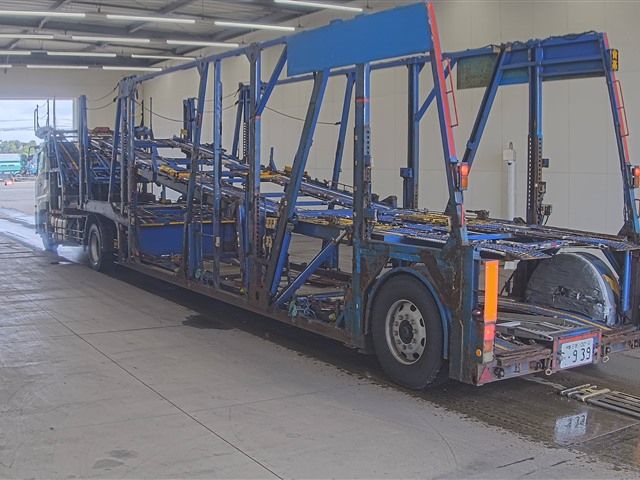 2015 Nissan Diesel クオン Tractor set carrier semi-trailer auction photo 2