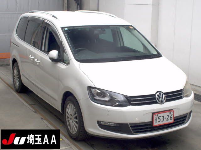Japan Auction Vehicles 11 2012 Volkswagen フォルクスワーゲン シャラン TSI Comfortline Blue Mo auction photo