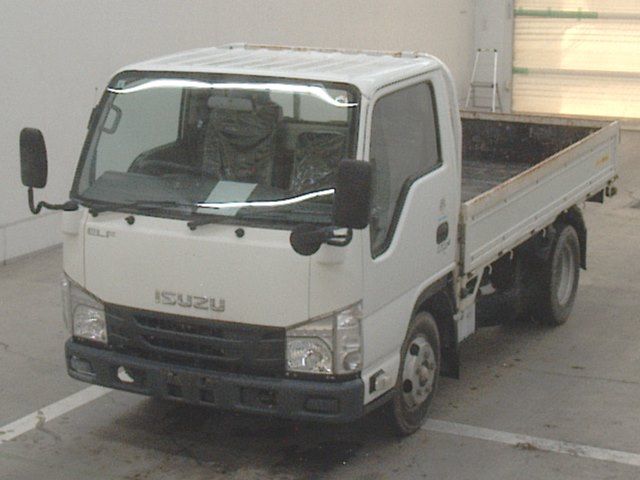 Japan Auction Vehicles 10 2019 Isuzu Elf Flatbed auction photo