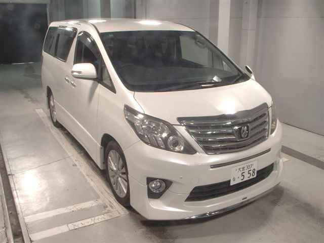 Japan Auction Vehicles 12 2012 Toyota Alphard 240S auction photo