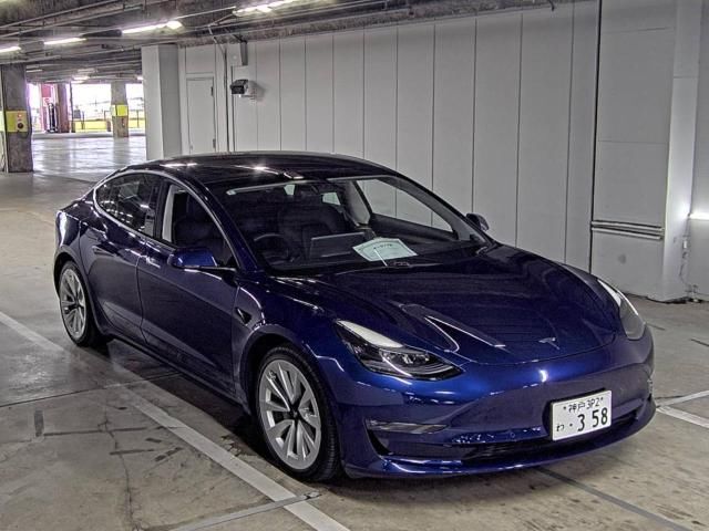 Japan Auction Vehicles 5 2021 Tesla テスラ Model 3 Long Range AWD auction photo