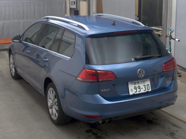 2014 Volkswagen ゴルフW ヴァリアント TSIハイラインブル auction photo 2