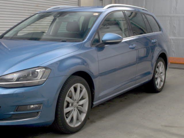 2014 Volkswagen ゴルフW ヴァリアント TSIハイラインブル auction photo 4
