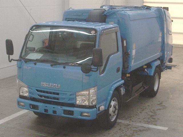 Japan Auction Vehicles 10 2019 Isuzu Elf Garbage truck auction photo