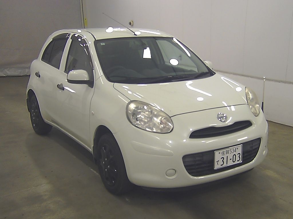 Japan Auction Vehicles 7 2012 Nissan マーチ 5HB 12S Vパッケージ auction photo