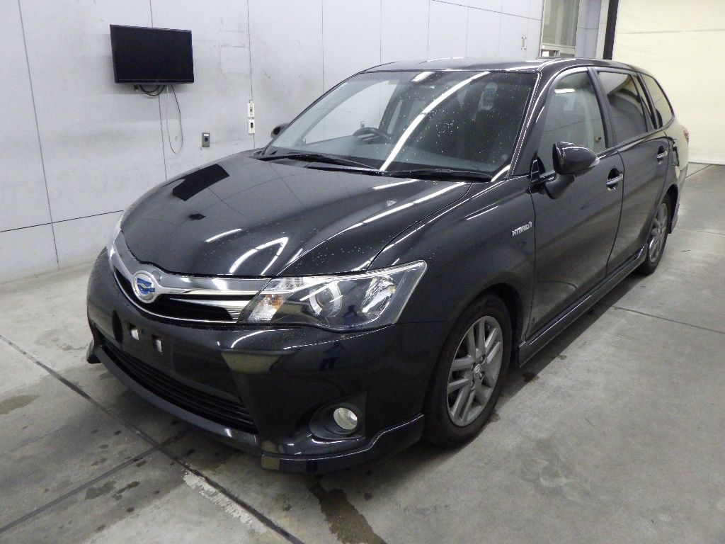 2013 Toyota Corolla Fielder ハイブリッドGエアロツアラーW×B auction photo 4