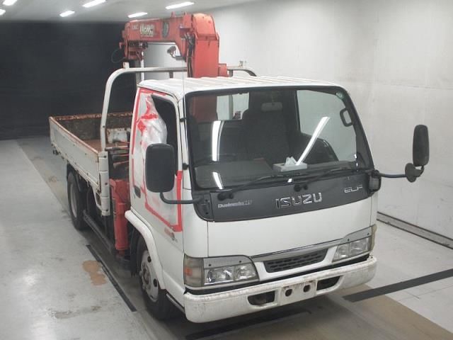 2003 Isuzu Elf ラジコンフックイン 4ダンクレーン Japan auction vehicle