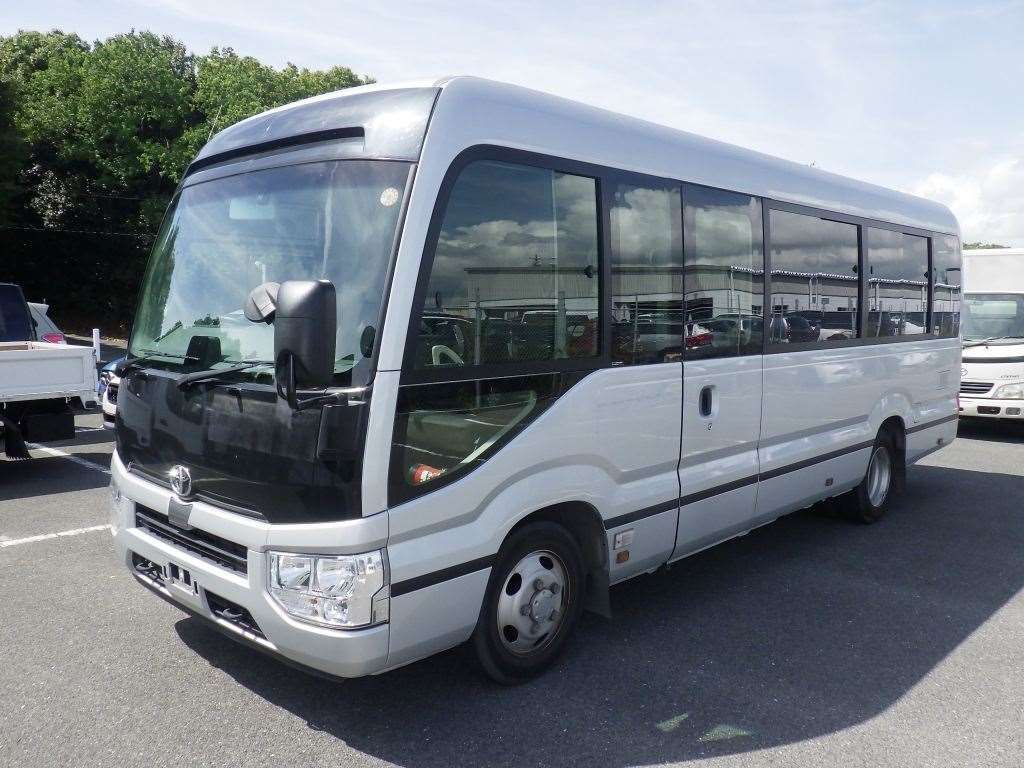 2021 Toyota Coaster GX Japan auction vehicle