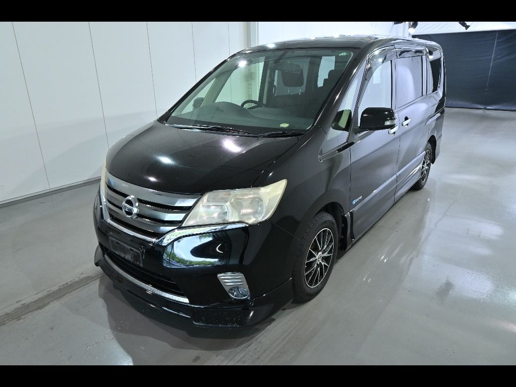 2013 Nissan Serena ハイウェイスターSハイブリッドエアロモード auction photo 4