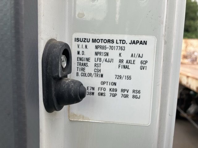 2009 Isuzu Elf Flat crane, 3-stage auction photo 8