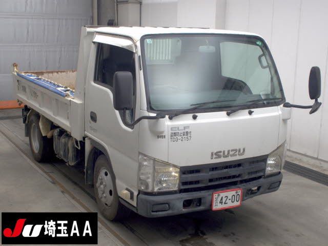 2013 Isuzu エルフT 3-ton dump truck, 3-person crew Japan auction vehicle