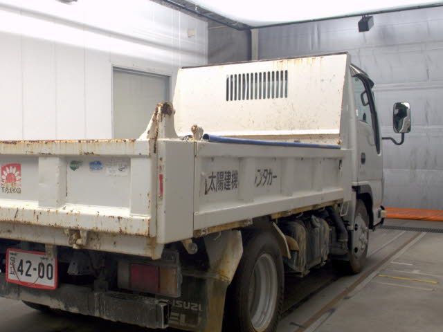 2013 Isuzu エルフT 3-ton dump truck, 3-person crew auction photo 5