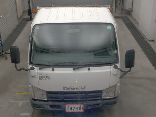 2013 Isuzu エルフT 3-ton dump truck, 3-person crew auction photo 6