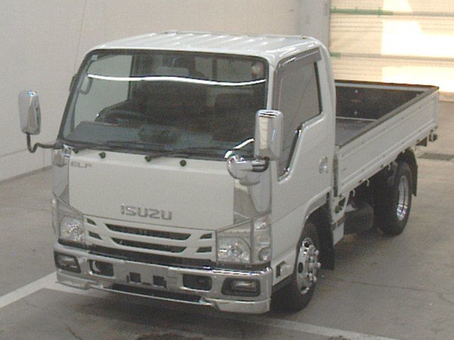 Japan Auction Vehicles 10 2020 Isuzu Elf Flatbed auction photo