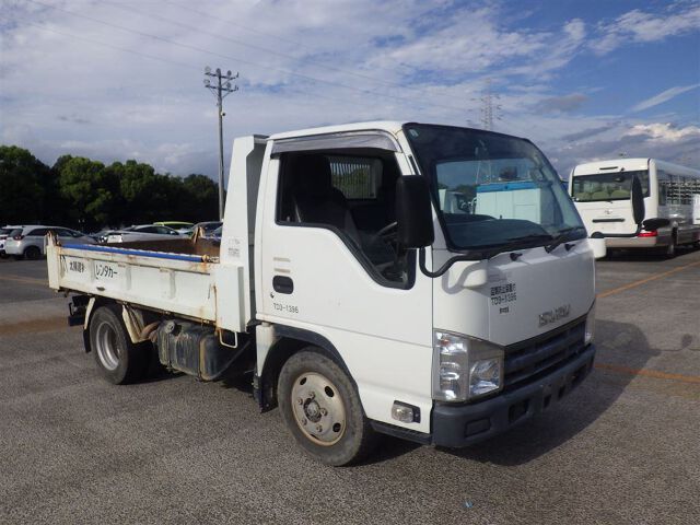 2012 Isuzu Elf フルフラットローダンプ Japan auction vehicle